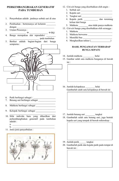 Soal Perkembangbiakan Hewan Dan Tumbuhan Kelas 9 Homecare24