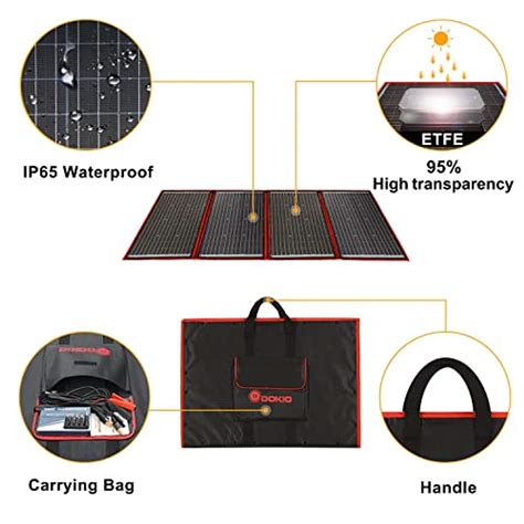 Dokio W V Faltbar Solar Panel Kit Monokristallines Im Faltbares