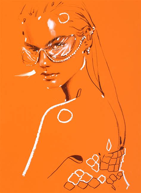 FASHION ILLUSTRATION Insp FENDI Behance