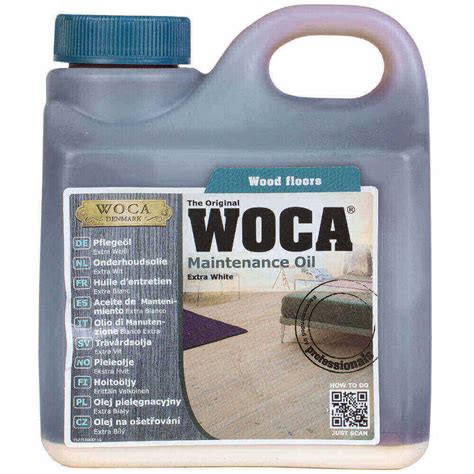 WOCA Pflegeöl weiß 1000 ml Bodenreiniger Bodenbeläge Zubehör