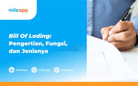 Bill Of Lading Pengertian Fungsi Dan Jenisnya