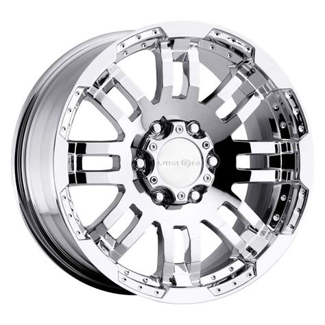 16 Vision 375 Warrior Chrome Wheel 16x8 8x65 6mm Chevy Silverado Gmc