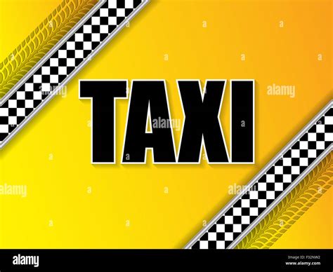 Taxi Company Advertising Background Design With Tire Tread And Metallic