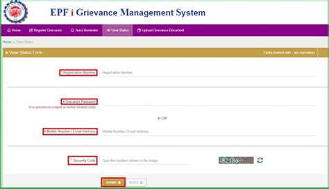 Epf Grievance Online Complaint Pf Grievance Status Portal