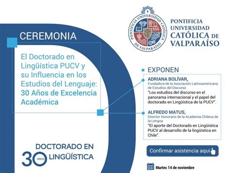 Doctorado en Lingüística conmemora 30 años de historia Pontificia