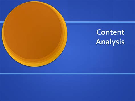 Ppt Content Analysis Powerpoint Presentation Free Download Id9646078