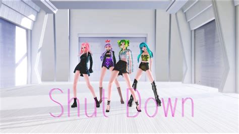 MMD Haku Miku Luka Gumi Shut Down Blackpink 4KUHD60FPS YouTube