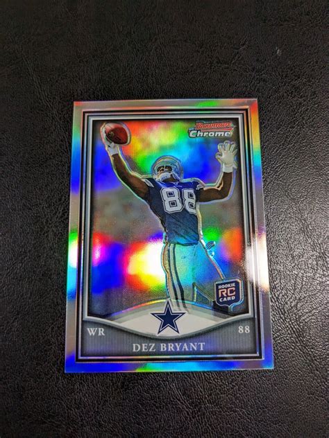 2010 Topps Chrome Bowman Chrome Refractor 99 Dez Bryant RC BCR 3