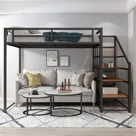 Queen Size Loft Bed With Closet