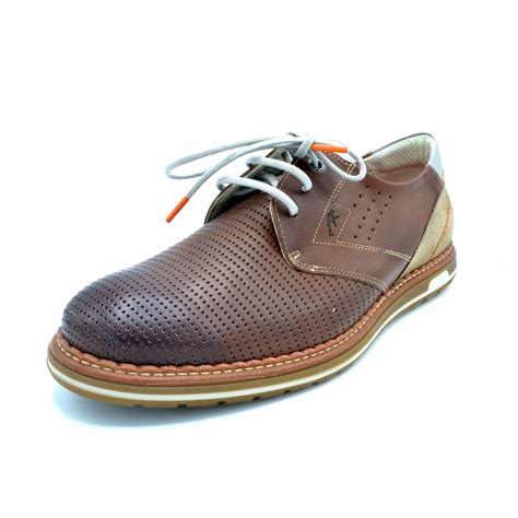 Fluchos Sheldon F Camel Zapato De Piel Con Cordones Suela Dinergy