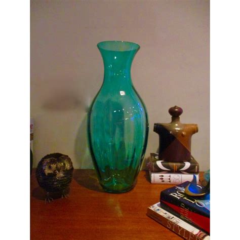 Blenko Hand Blown Art Glass Floor Vase Chairish