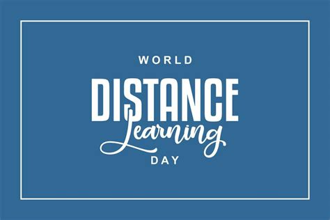 World Distance Learning Day 26542868 Vector Art At Vecteezy