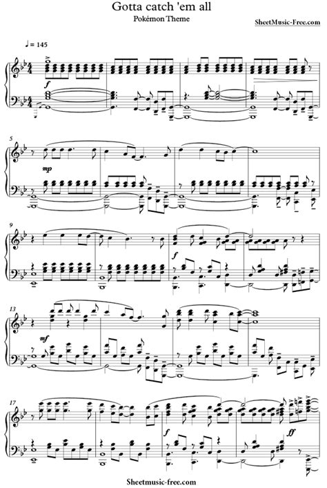 Pokémon Theme Song By Jason Paige Piano Sheet Music Advanced Level | ubicaciondepersonas.cdmx.gob.mx