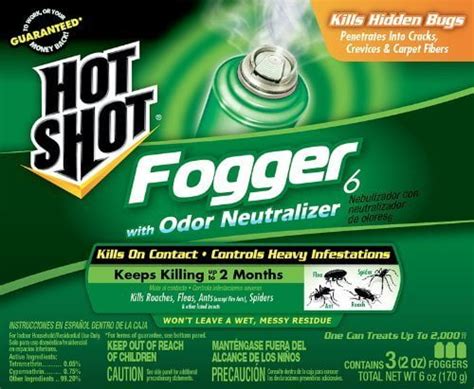 Hot Shot Oz Indoor Foggers With Odor Neutralizer Count Walmart