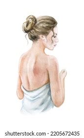 Watercolor Naked Woman Images Stock Photos Vectors Shutterstock