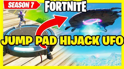 Fortnite Ufo Gameplay Season Alien Spaceship Jump Pad Into Ufo