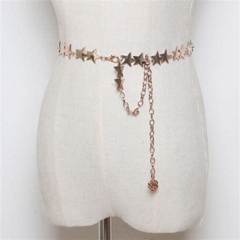 Star Chain Belt 2 Colors Megoosta Fashion