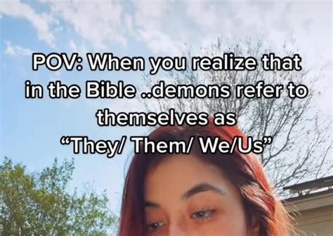 Demons In The Bible Refer To Themselves As They Them Eternal Bible