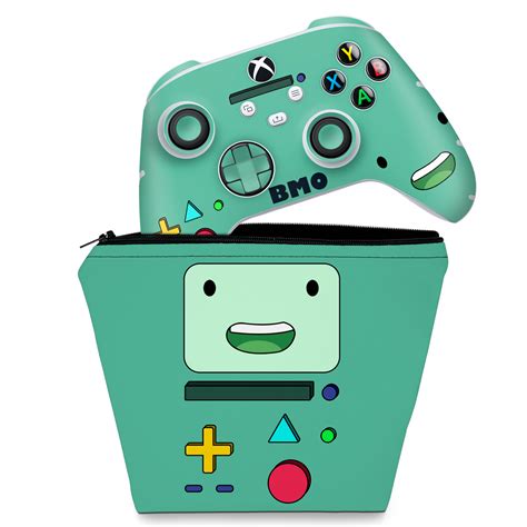 Kit Capa Case E Skin Xbox Series S X Controle Bmo Hora De Aventura