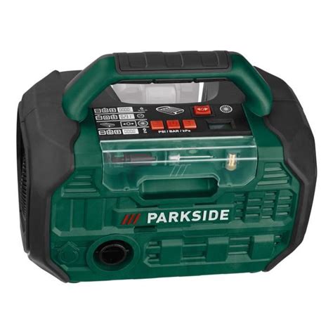 Parkside Compresseur Et Pompe Air Sans Fil Pka Li A V