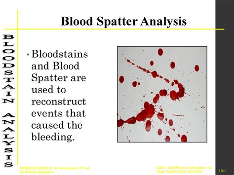 Blood Spatter Analysis Types