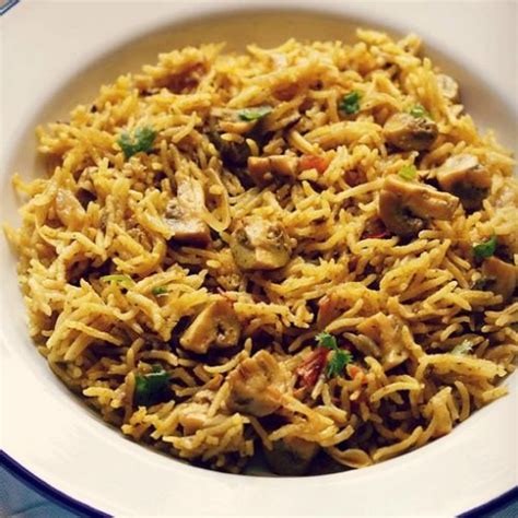 Mushroom Biryani Easy One Pot Dassanas Veg Recipes