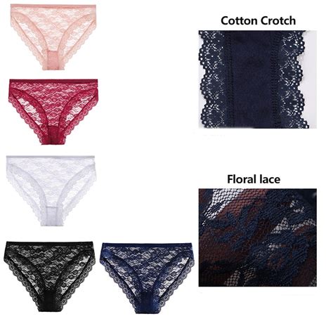 Cutebyte Lace Sexy Panties For Women Breathable Comfortable Briefs Perspective Female Lingerie
