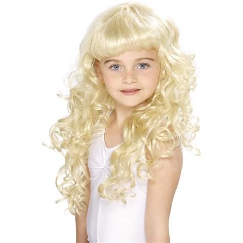 Perruque enfant princesse blonde bouclée SMIFFY S Princesse blonde bouclée Jaune 3 ans