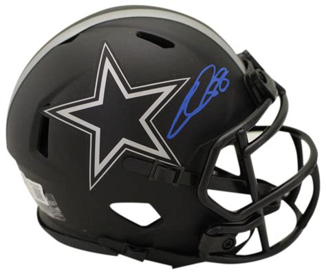 CeeDee Lamb Autographed Dallas Cowboys Eclipse Mini Helmet Beckett ...