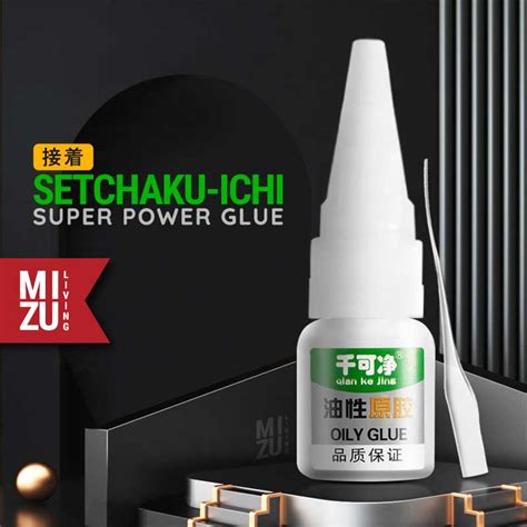 Jual Mizu Setchaku Ichi Super Glue Adhesive Lem Oily Glue Perekat