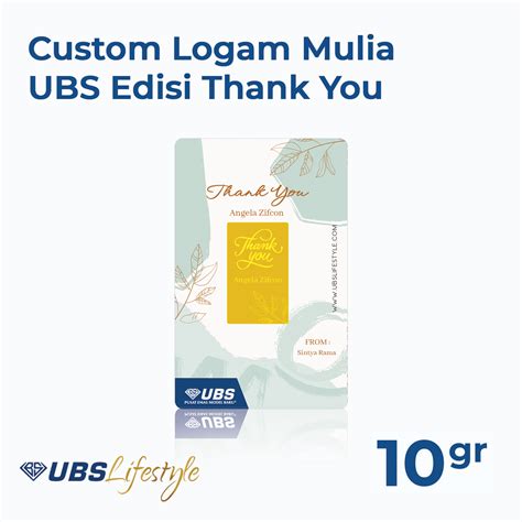 UBS Logam Mulia Custom Thank You 10gr Floral UBSLifestyle