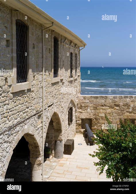 dh Larnaca fort LARNACA CYPRUS Larnaka fort courtyard building walls Local Mediaeval Museum ...