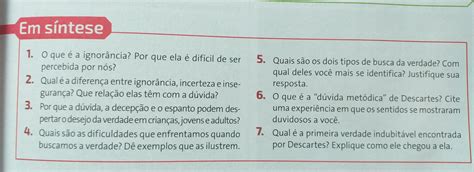 Algu M Poderia Me Ajudar Responder Essas Quest Es De Filosofia