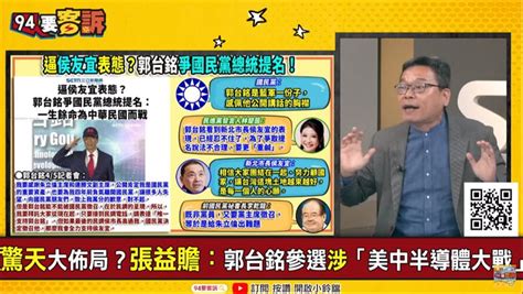 94要客訴／郭台銘驚天大佈局？張益贍：疑是為半導體產業選總統 政治 三立新聞網 Setn