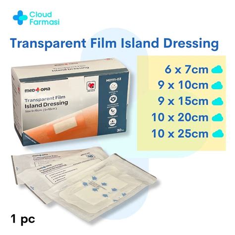 Cloud Farmasi Medtopia Transparent Film Island Dressing With Pad