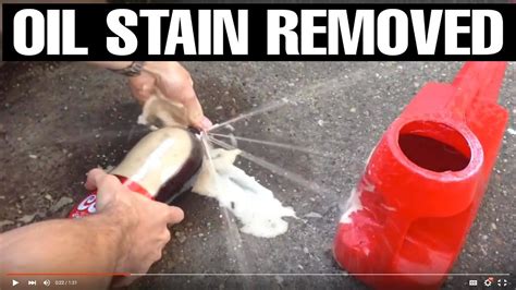 How To Remove Oil Stain From Concrete Driveway In Seconds Video