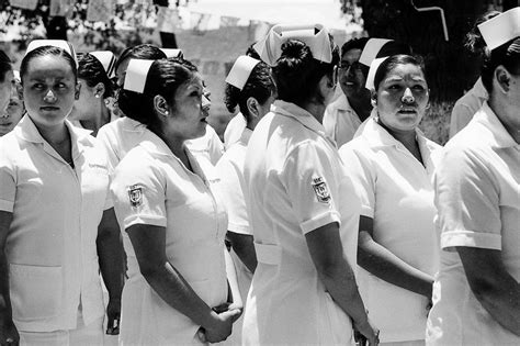 Tlaxcala Mexico Nurses Wearing A Nurses Cap Photo By