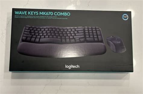 Logitech Wave Keys Mk670 Wireless Keyboard And Mouse Combo Graphiteunused Ebay