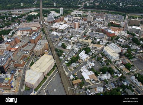 Aerial View Of City Of New Brunswick New Jersey Usa Stock Photo