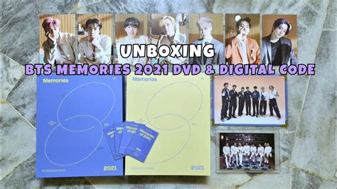 Bts 방탄소년단 Memories Of 2021 Unboxing Dvd And Digital Code Youtube