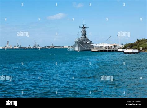 Military Ship In The Sea Uss Arizona Memorial Pearl Harbor Honolulu