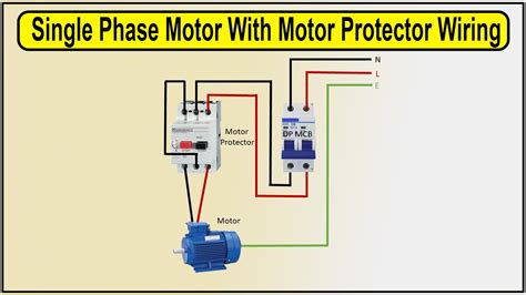 How To Make Single Phase Motor With Motor Protector Wiring Diagram