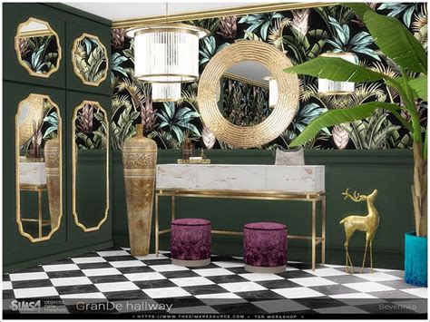 Severinka S Grande Hallway In Sims 4