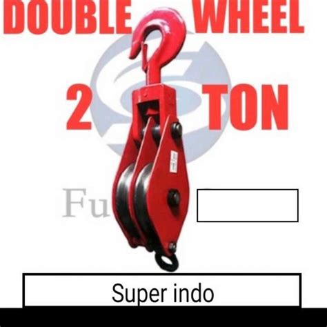 promo double wheel pulley  ton katrol  ton diskon   seller