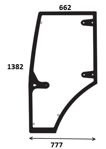 szyba drzwi lewe Zetor Major 80 kabina Koja 900 100 025 za 479 60 zł z