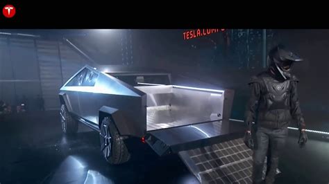 Built In Ramp In Tesla Cybertruck Youtube