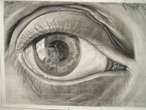 My Recreation Of Mc Eschers Eye 1946 Mezzotint 7th And Final Stage