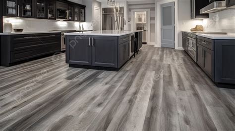 Some Light Grey Laminate Flooring In A Commercial Kitchen Background