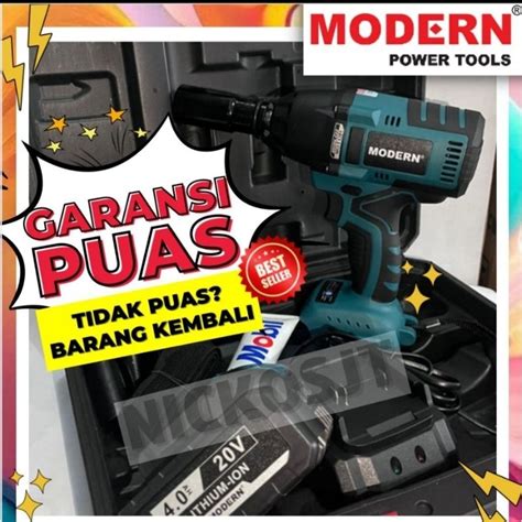 Jual Modern M65 Impact Wrench Impek M 65 20V Cordless Mesin Buka Baut