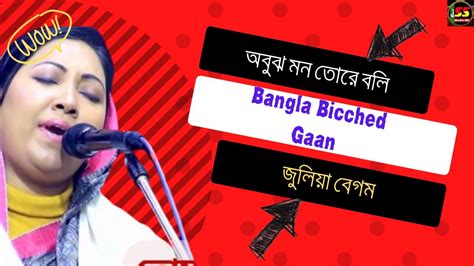 Obuj Mon Tore Boli অবুঝ মন তোরে বলি Bangla Bicched Gaan জুলিয়া